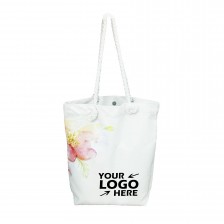 Natural Color Canvas Shopping Bag